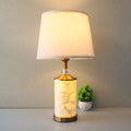 Mother Of Pearls Cylinder 5×8 Double Light Table Lamps (Pair) for bedrooms