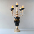 Printed Model J022 4+1 Arm Glass Candle Stand (Each) Table Lamp for dining tables