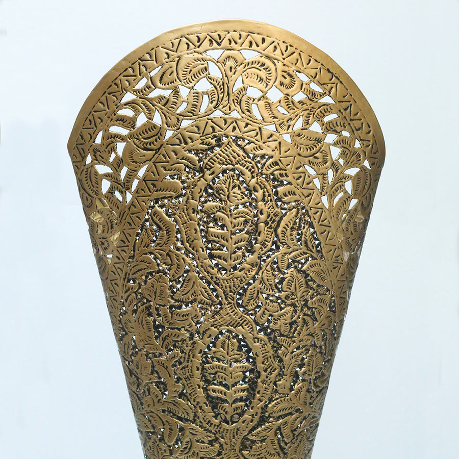 Metal Handicraft Cone Floor (Each) Table Lamp for living rooms
