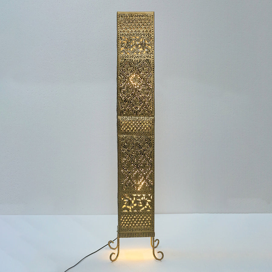 Metal Handcrafted Rectangle Floor (Each) Table Lamp for living rooms