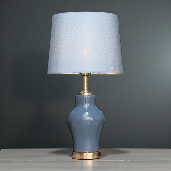 Ceramic Small Raim Grey Table Lamps (Pair) for bedrooms