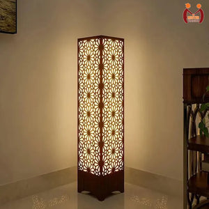 Wooden Floor Lamp – Modern Tall Standing Lamp