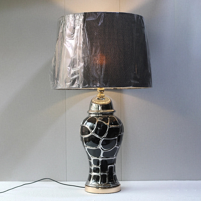 Ceramic Imported Model 972 Black Large Lounge Lamp (Pair) for bedrooms
