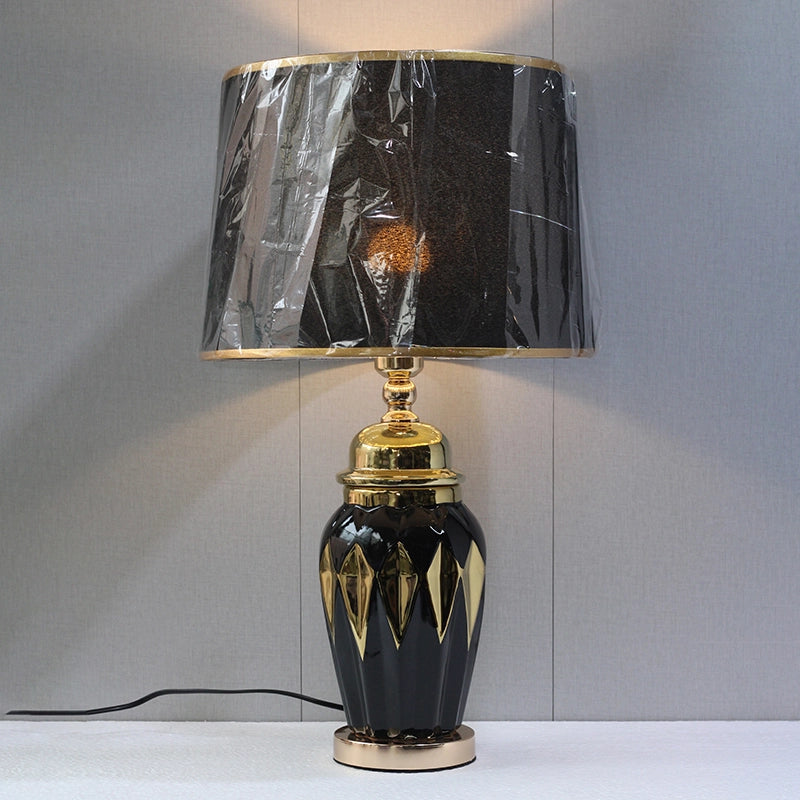 ceramic Imported Model 991 Black Small Table Lamp (pair) for bedrooms