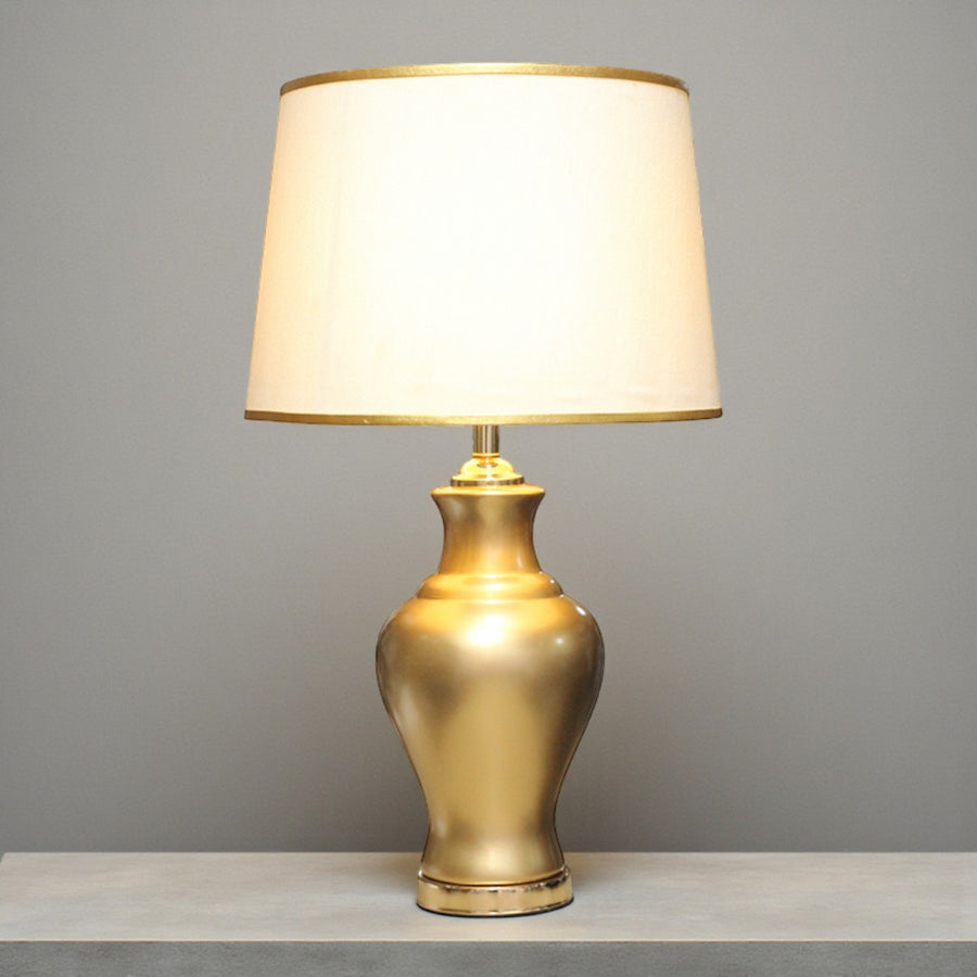 Ceramic Gn Raim Golden Medium Table Lamps (Pair) for bedrooms