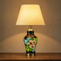Ceramic Ream Floral Medium Table Lamps (Pair)