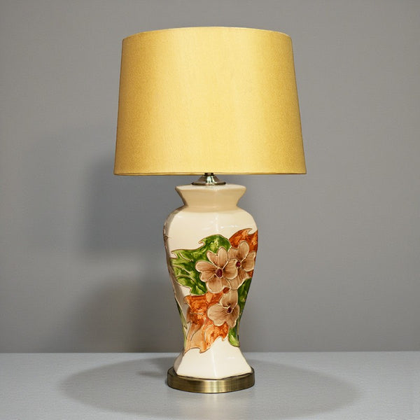 Ceramic HP Twister Floral Lounge Lamps Large (Pair) for bedrooms