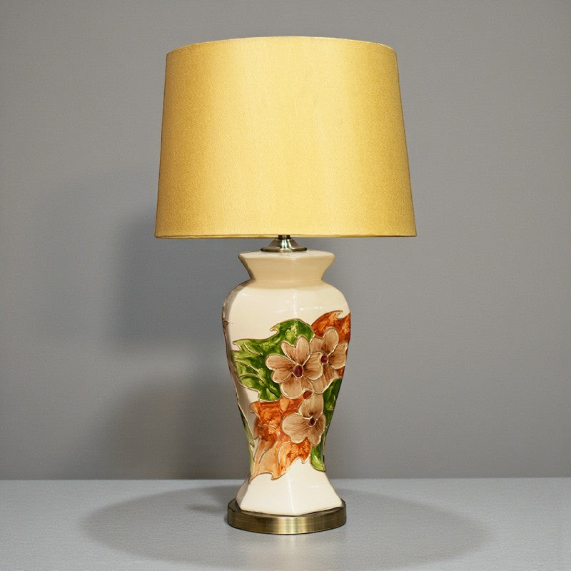 Ceramic HP Twister Floral Lounge Lamps Large (Pair) for bedrooms