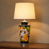 Ceramic Wain HP Black Floral Lounge Lamps (Pair)
