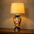 Ceramic Resaim HP Black Floral Lounge Lamps(Pair)