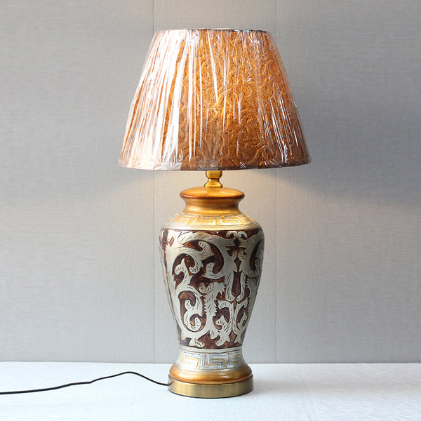 Emboss Pattern Model 033 Handpainted Lamps (pair) for bedrooms