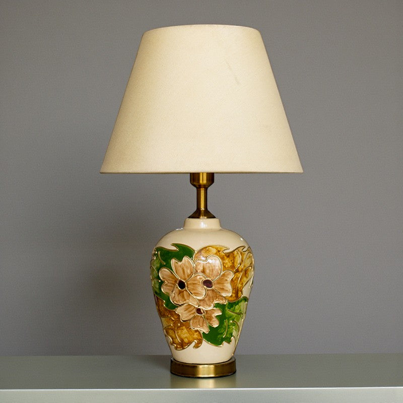 Ceramic Karc Hp Floral Table Lamps(Pair) for bedrooms