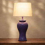 Ceramic Reshaim Purple Lounge Lamp(Pair)