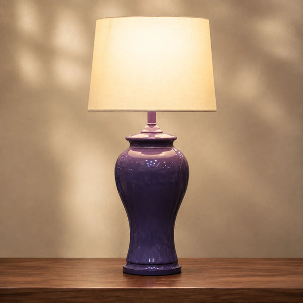 Ceramic Reshaim Purple Lounge Lamp(Pair)