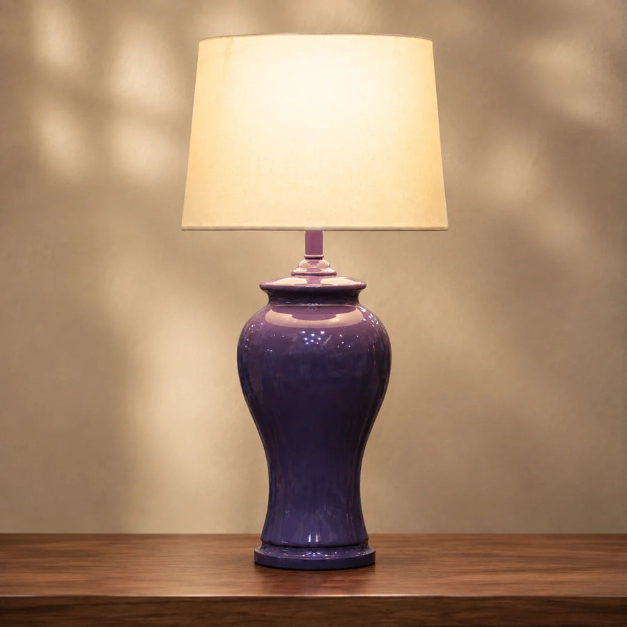 Ceramic Reshaim Purple Lounge Lamp(Pair)