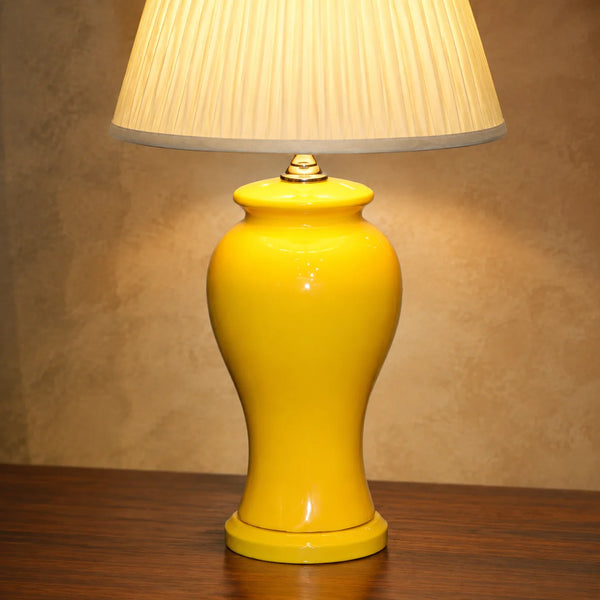 Ceramic Resaim Yellow Lounge Lamps(Pair)
