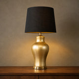 Ceramic Raim Golden Medium Table Lamps(Pair)