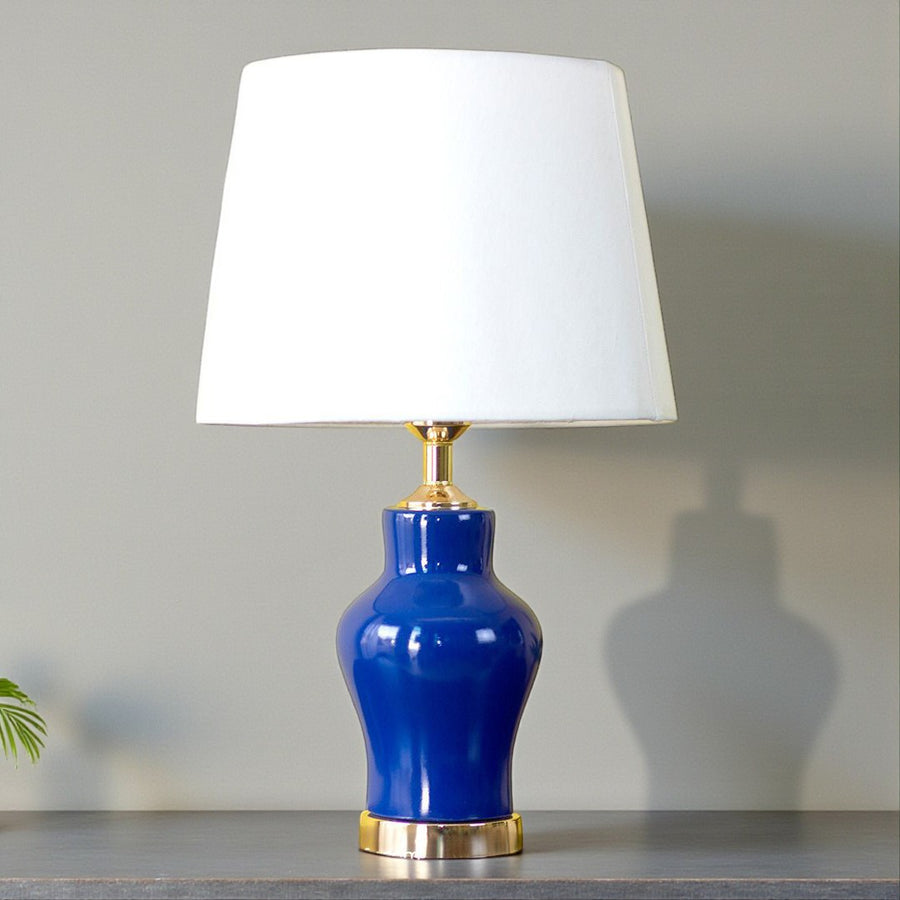 Ceramic Raim Small Blue (Pair) Table Lamp for bedrooms
