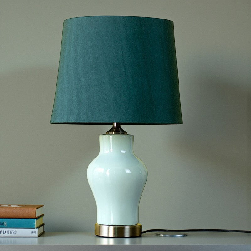 Ceramic Raim Small Pictachio Table Lamps (Pair) for bedrooms