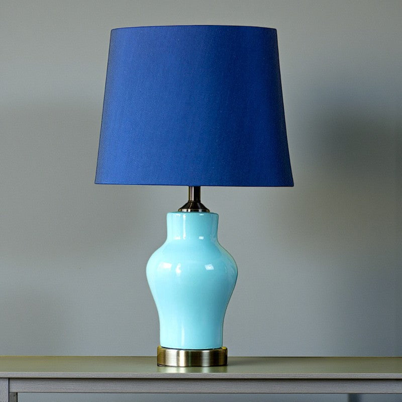 Ceramic Raim Small Pale Blue (Pair) Table Lamp for bedrooms