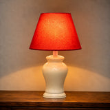 Ceramic Reshaim Off White Small Lamps(Pair)