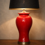 Ceramic Resaim Maroon Lounge Lamps(Pair)