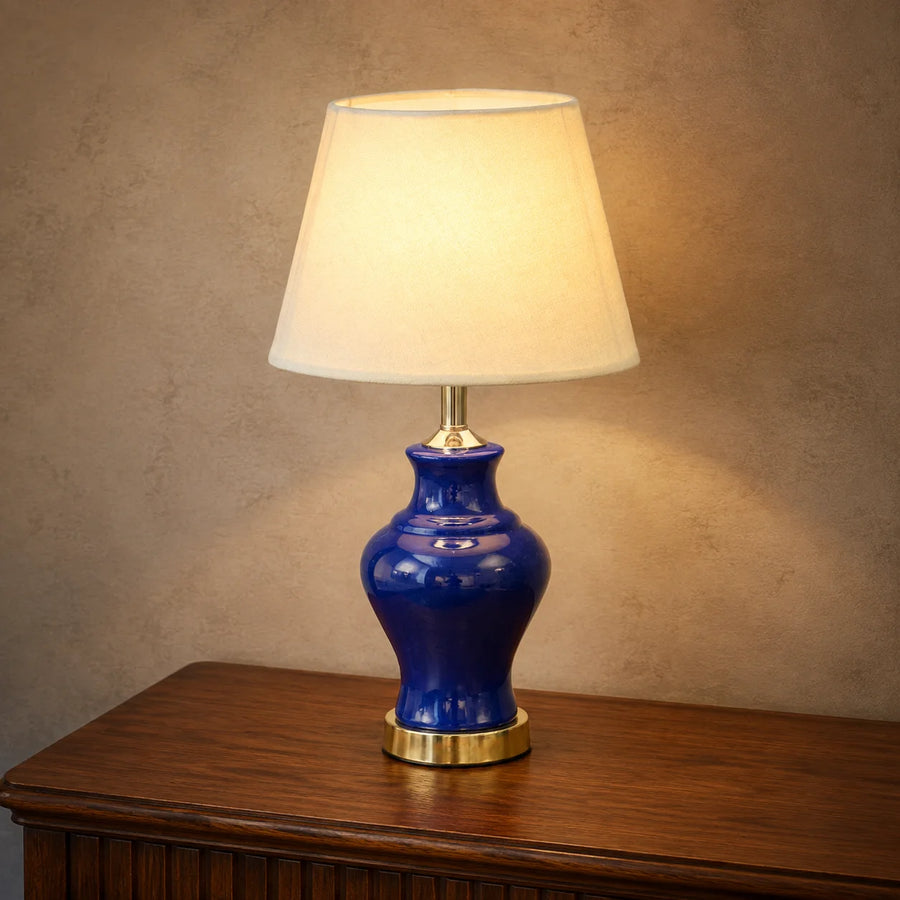 Ceramic GN Raim Blue Small Lamps(Pair)