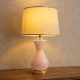 Ceramic Surahi Pink Medium Lamps (Pair)