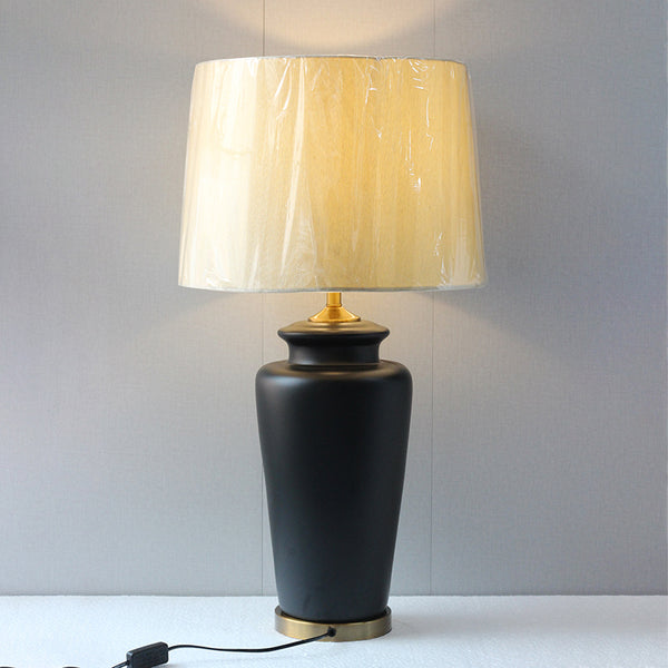Ceramic Wain Matt Black Lounge Lamp(Pair) for bedrooms