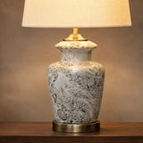 Ceramic HP Grey Texture Medium Lamps(Pair)