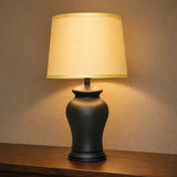 Ceramic Reshaim Matt Black Small Lamps(Pair)