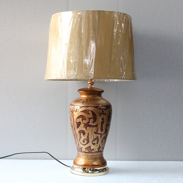 Emboss Pattern Model 031 Handpainted Table lamps(Pair) for bedrooms