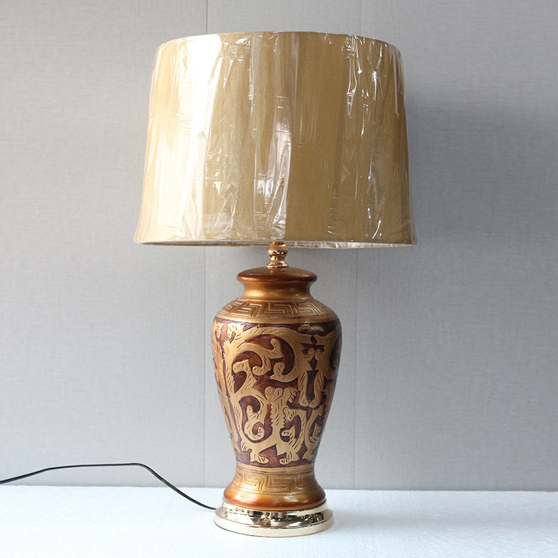 Emboss Pattern Model 031 Handpainted Table lamps(Pair) for bedrooms