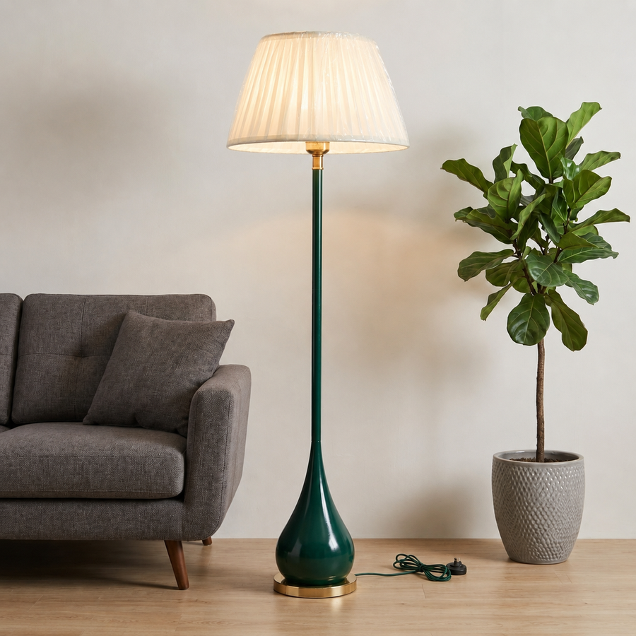 Metal Sofia Bottle Green Floor Lamp (Each) for living rooms
