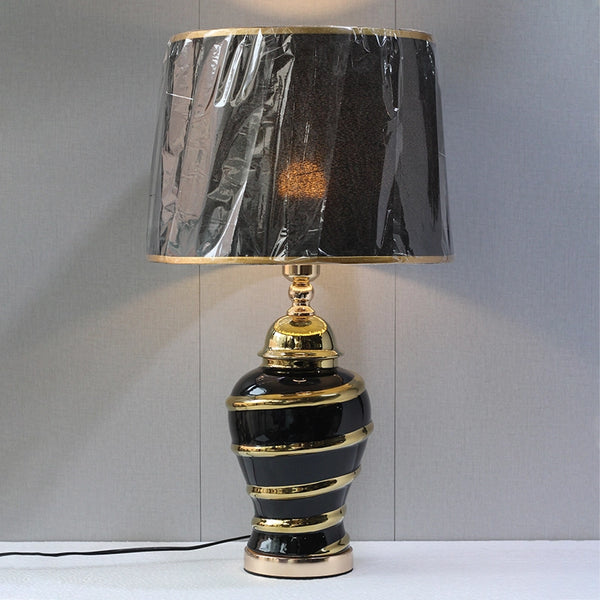 Ceramic Imported Model 983 Black Table Lamp Small (pair) for bedrooms