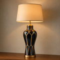 Ceramic Raim HP Black Lounge Lamps(Pair)