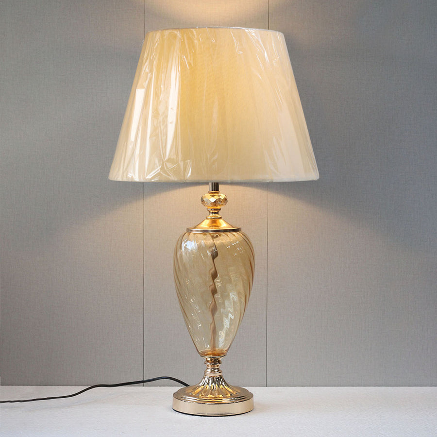 Glass Model 022 Fancy Base Table Lamps (Pair) for bedrooms