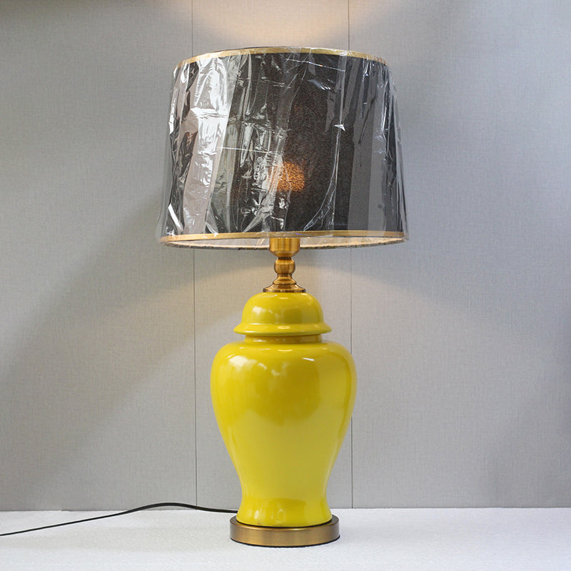 Ceramic 18503L Cadmium Yellow Table Lamps (Pair) for bedrooms