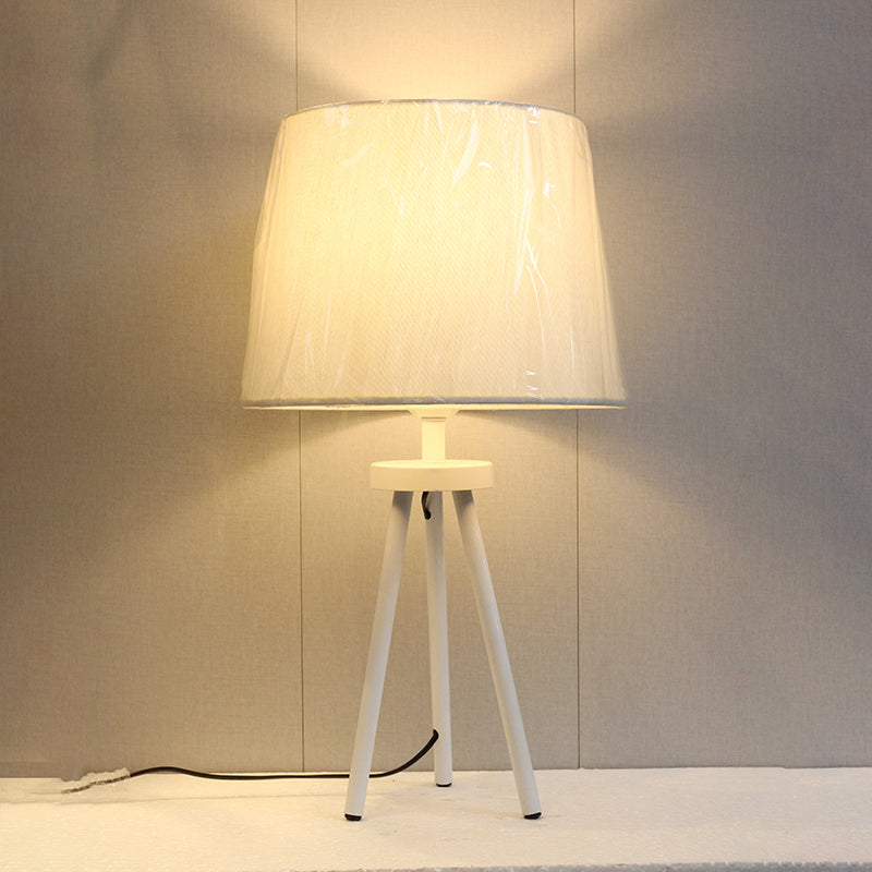 Metal Tripod White Table Lamps (Pair) for bedrooms