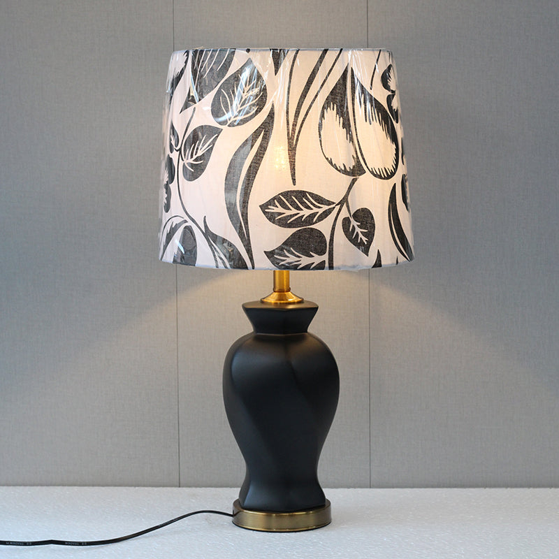 Ceramic Twister Black Small Table Lamps (Pair) for bedrooms