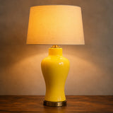 Ceramic Raim Yellow Lounge Lamp(Pair)