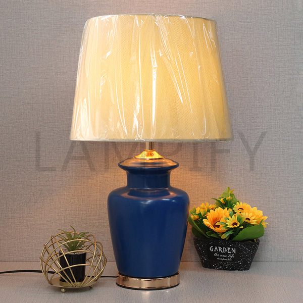 Ceramic Wain Blue Lamps (Pair) for bedrooms