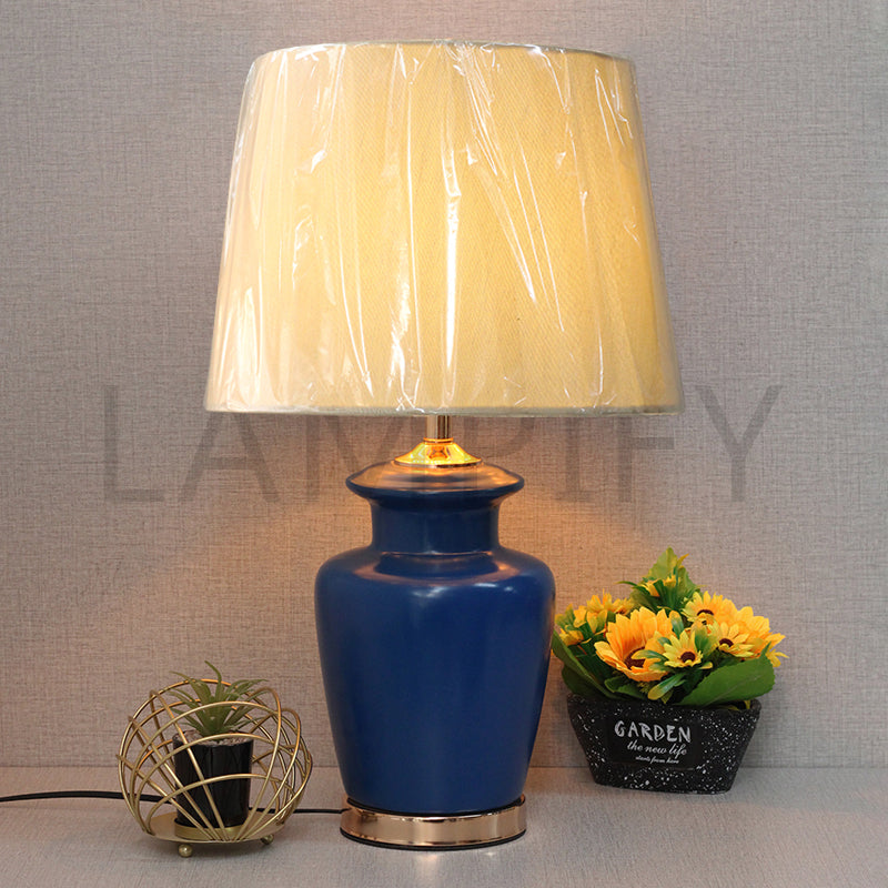 Ceramic Wain Blue Lamps (Pair) for bedrooms