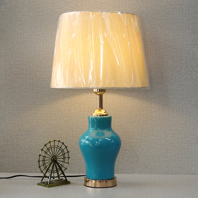 Ceramic Raim Small Aqua Blue Table Lamps (Pair) for bedrooms