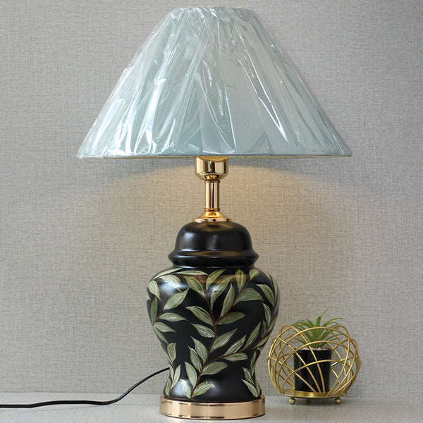 Ceramic Bell Leaf’s Handpainted 01 Table Lamp (Pair) for bedrooms