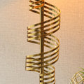 Metal MRBL Spiral 320MM Black Table Lamps (Pair) for bedrooms
