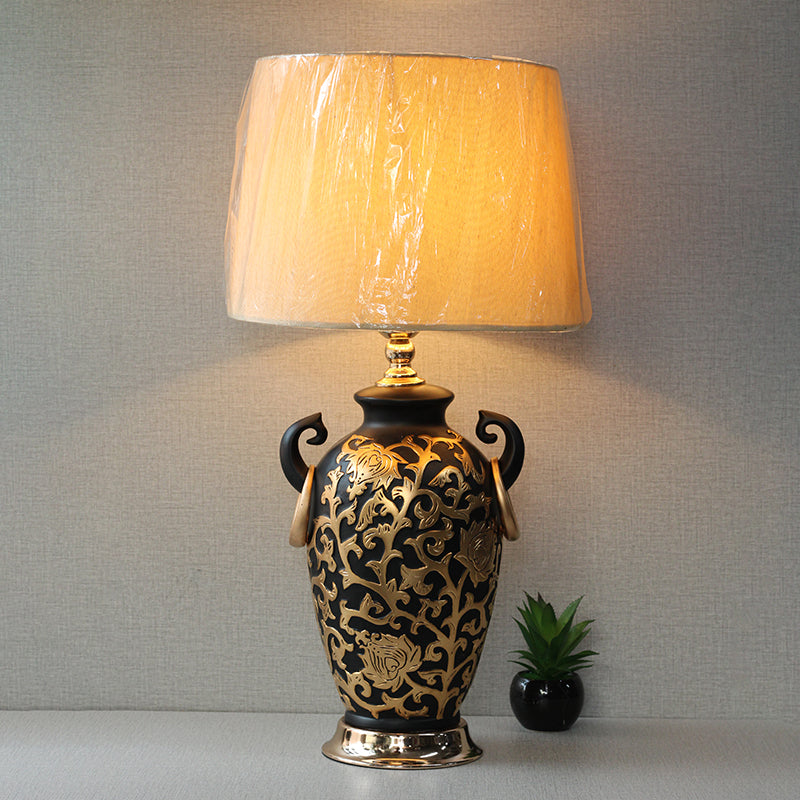 Ceramic 2030 Black&Golden Table lamps for bedrooms