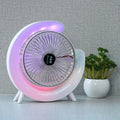 Colorful Desktop Fan with RGB. Table Lamp for bedrooms