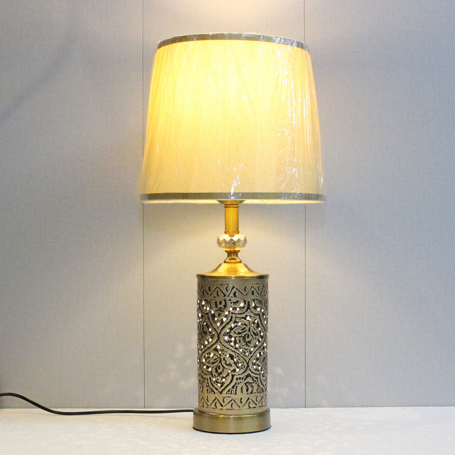 Metal Handcrafted Model 5×8 Double Light Table Lamps(Pair) for bedrooms