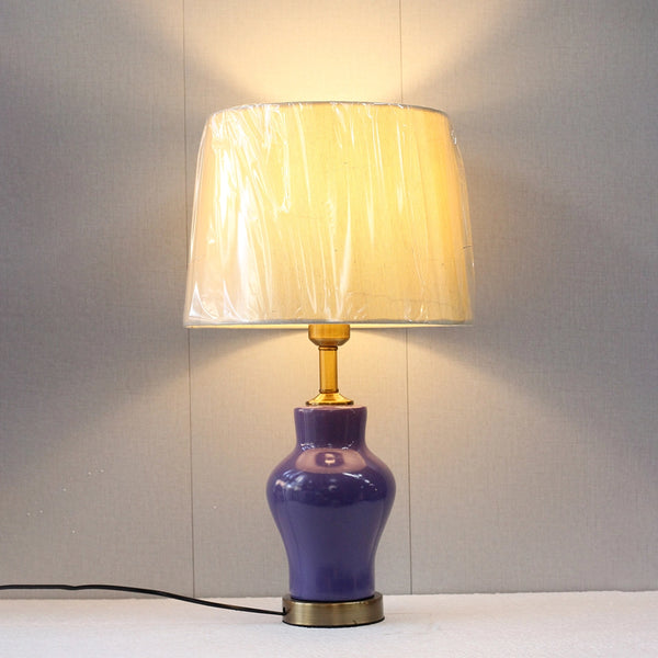 Ceramic Raim Purple Small Table Lamps (Pair) for bedrooms